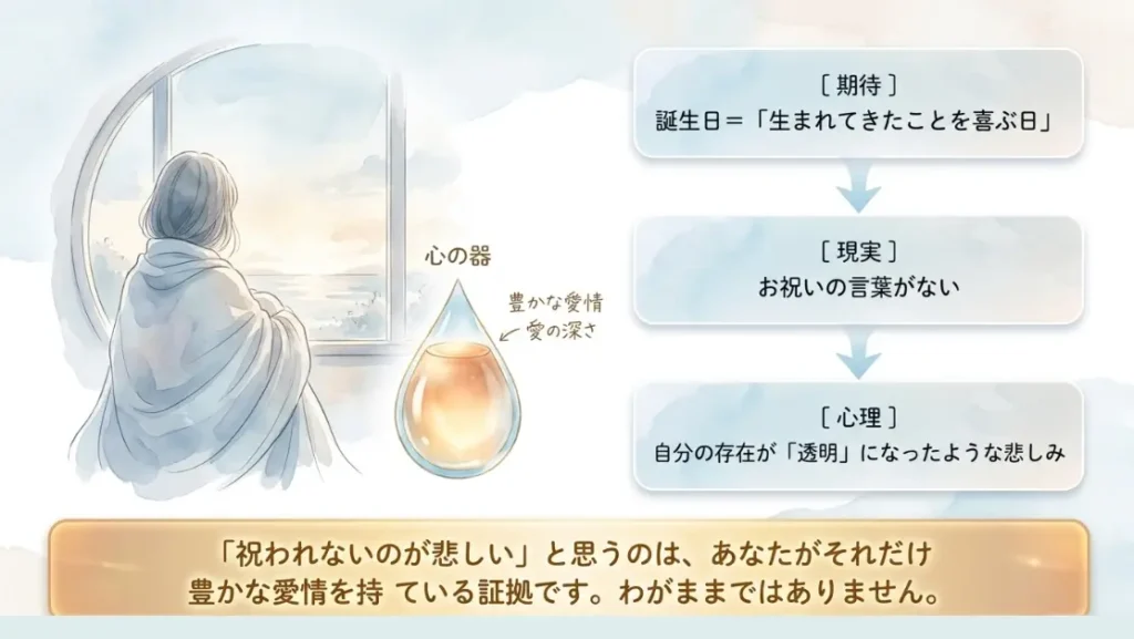 誕生日が祝われないと感じる心理
