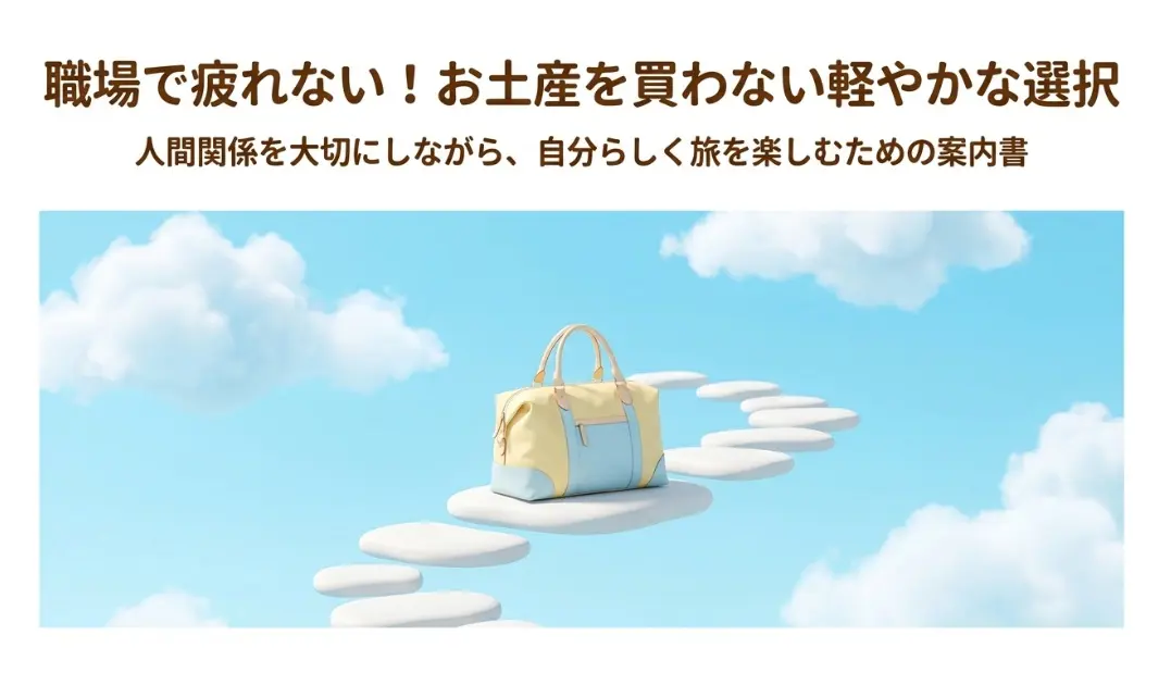 職場で疲れないお土産を買わない軽やかな選択