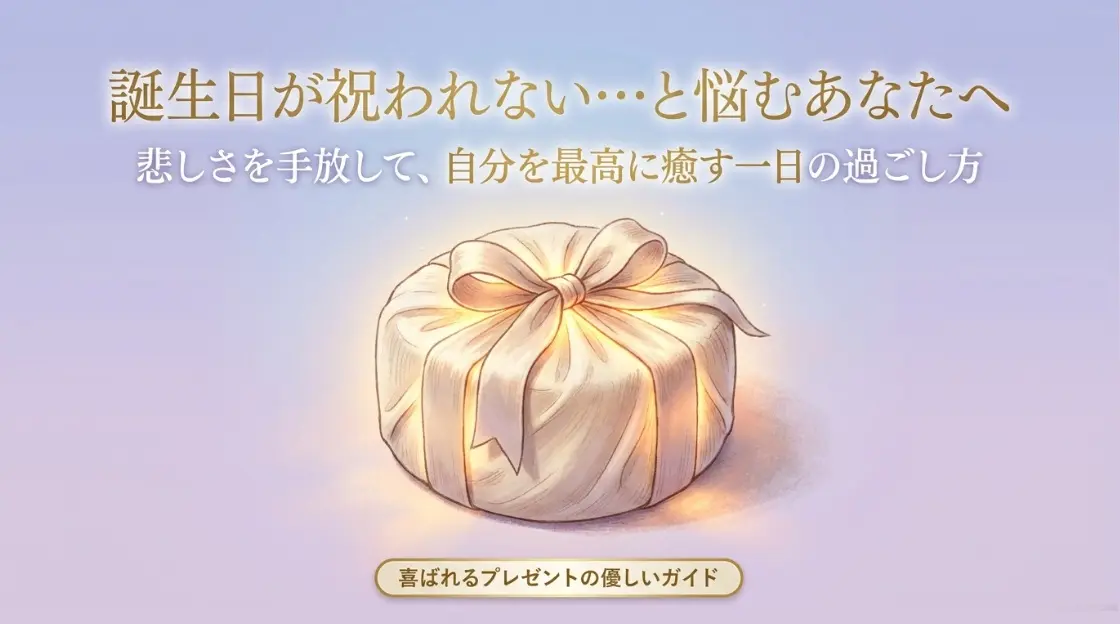 誕生日が祝われないと悩むあなたへ