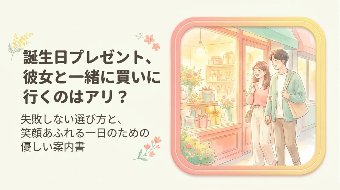 誕生日プレゼント彼女と一緒に買いに行くのはアリ？