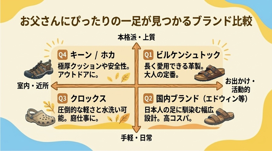 60代サンダルの選び方とおすすめブランドまとめ