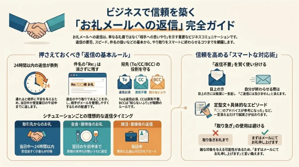 お礼メールの返信マナーと例文