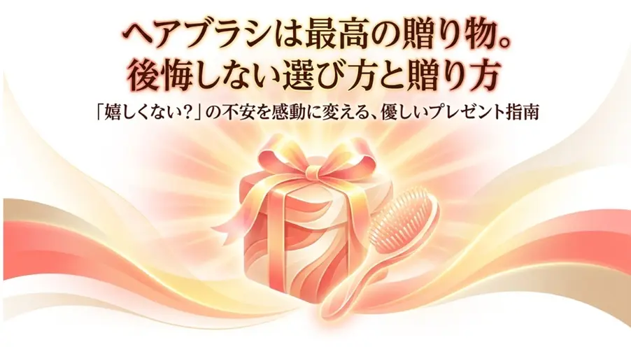 ヘアブラシは最高の贈り物後悔しない選び方