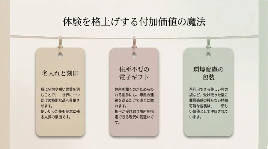 名入れやeギフトで特別感を演出する方法