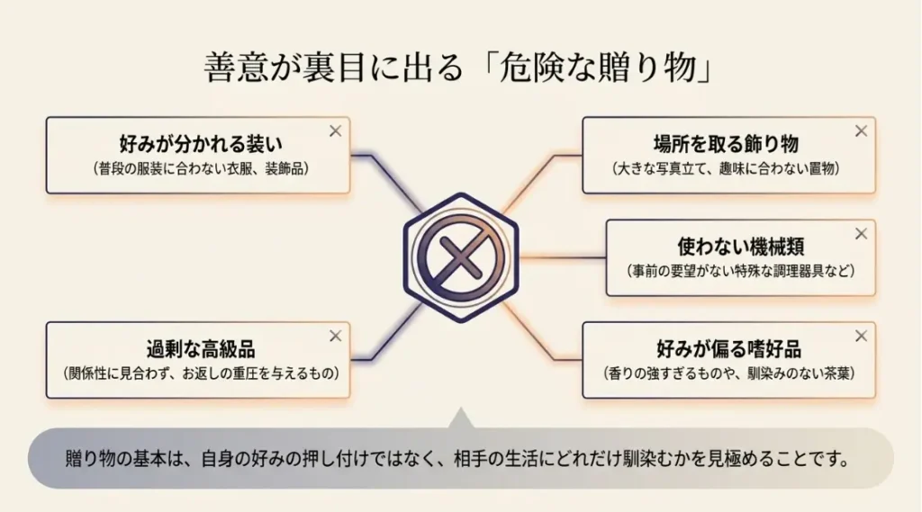 避けるべきNGプレゼントの特徴