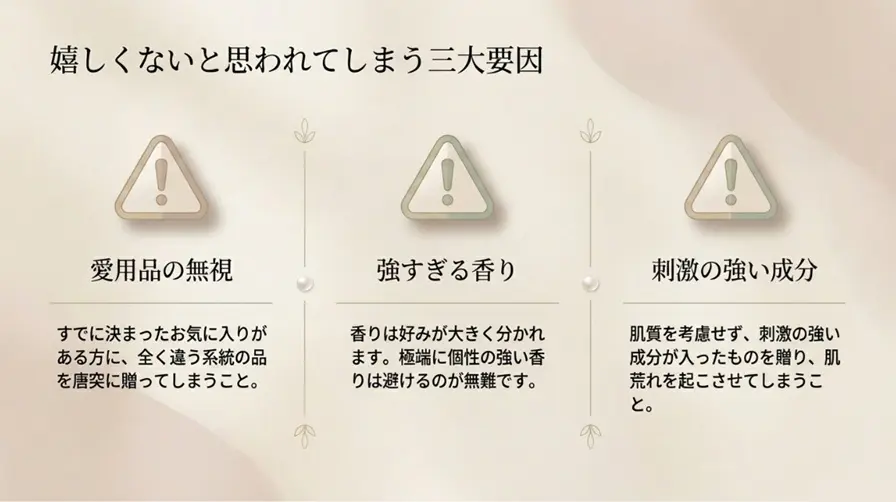 「嬉しくない」と言われてしまう典型パターン