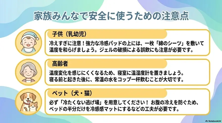 子供やペットにも安全なひんやりマットの選び方