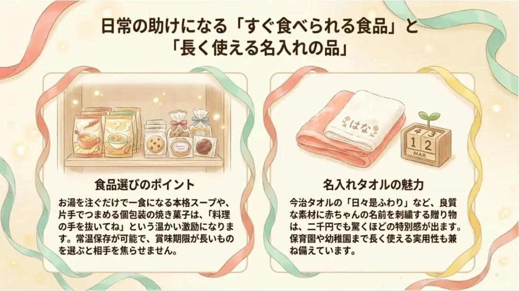 スープやスイーツなど食べ物の人気ギフト