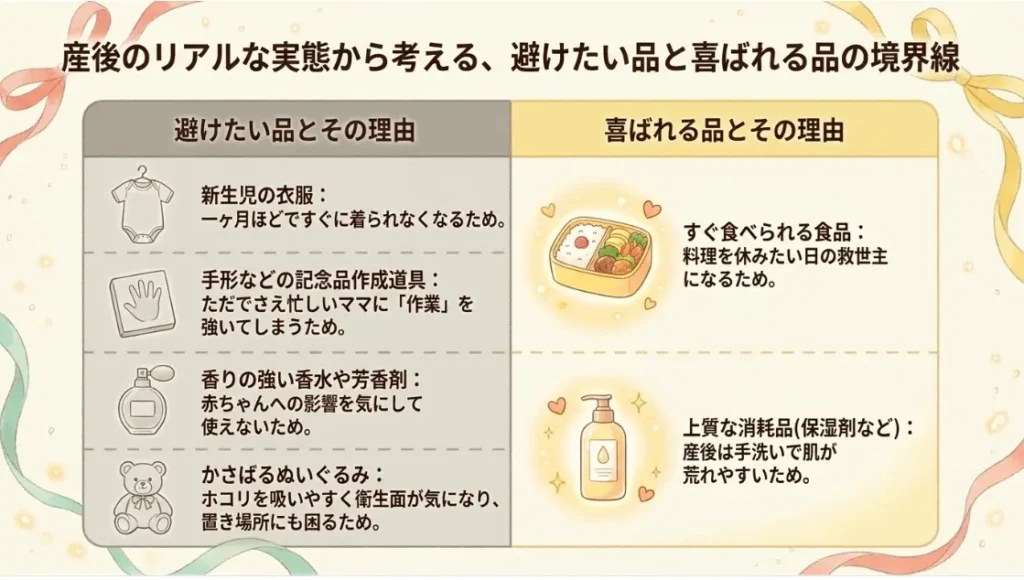 出産祝いで嬉しくなかったと言われるNG例