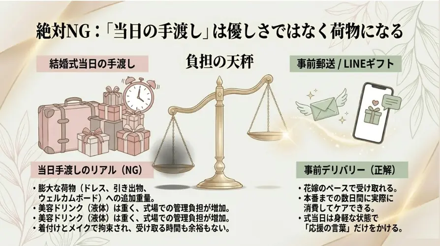 渡すタイミングと郵送やLINEギフトの使い分け