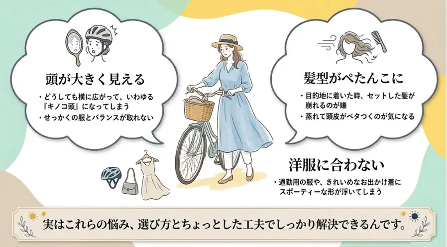 おしゃれで安全な自転車ヘルメットが女性におすすめの理由