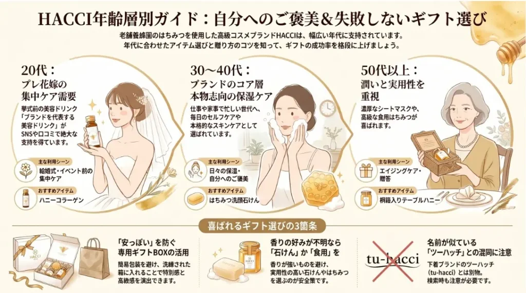 HACCIの年齢層は？気になる口コミと失敗しないギフトの選び方