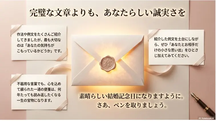 相手に合う結婚記念日メッセージの例文の選び方