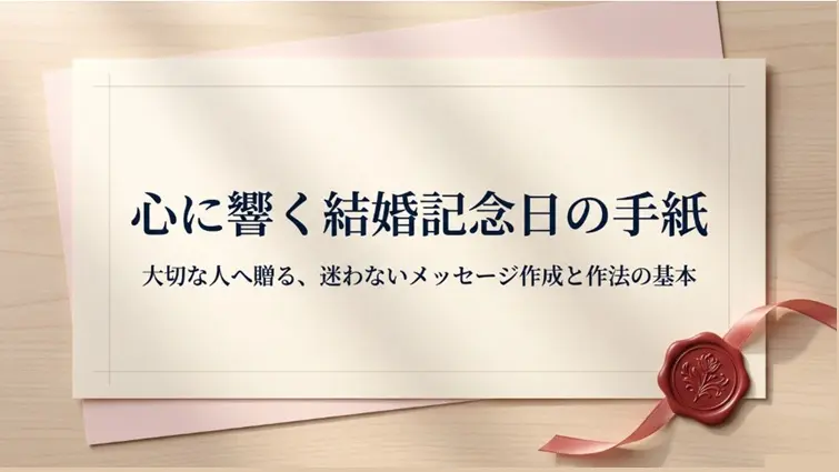 こころに響く結婚記念日のメッセージ