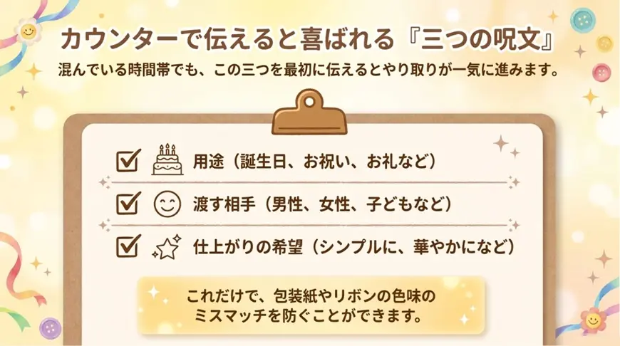 頼むときに伝えるとスムーズな3つのこと