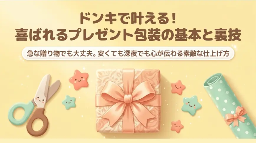ドンキのプレゼントラッピングは無料？バレない頼み方も解説