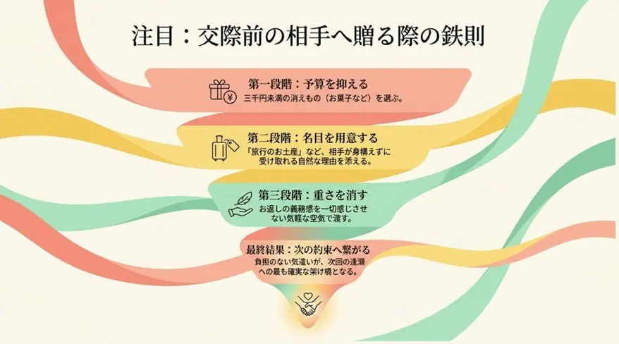 付き合う前は重くしない工夫