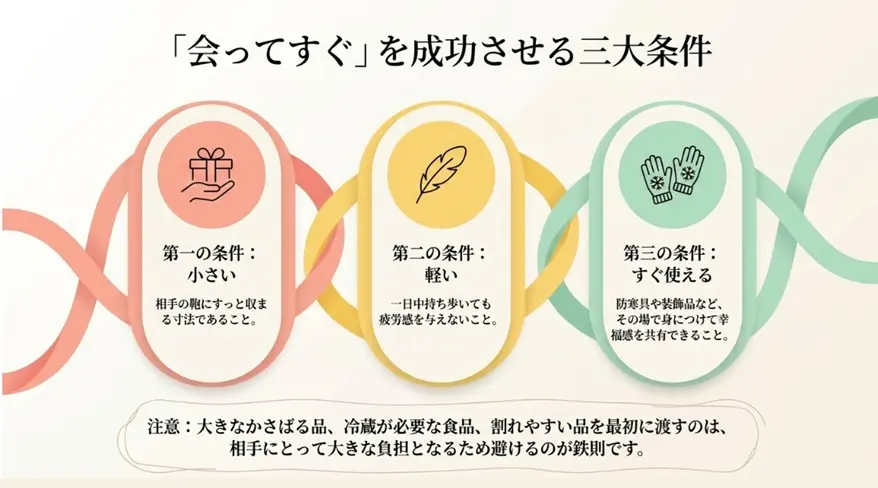 プレゼントを渡すタイミングは会ってすぐが正解