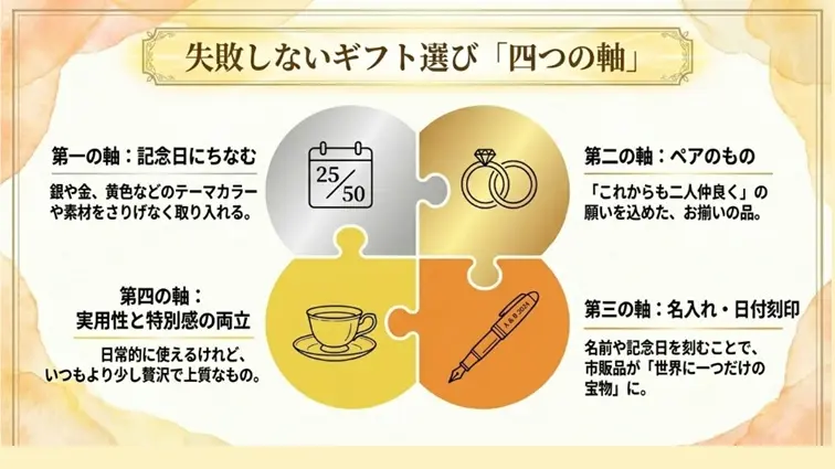 失敗しないギフト選びの４つの軸