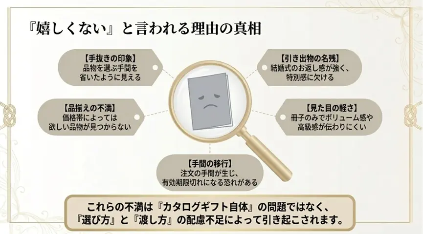 「嬉しくない」と言われる5つの理由