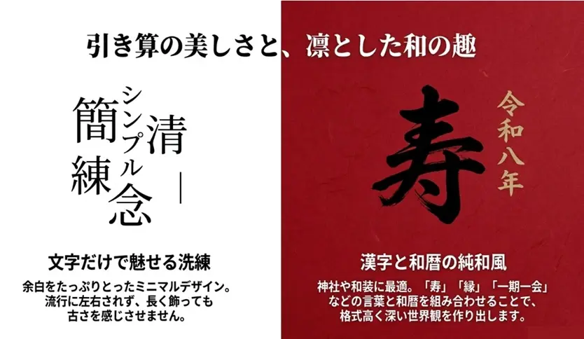 漢字と和暦で魅せる和婚スタイル