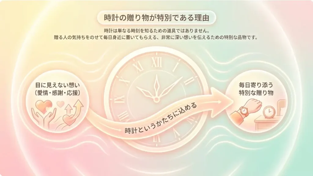 プレゼントの時計に込める意味と相手別の選び方