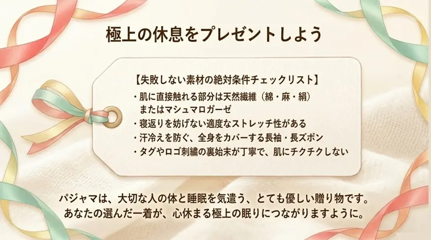 パジャマのプレゼントは嬉しくないを卒業しよう