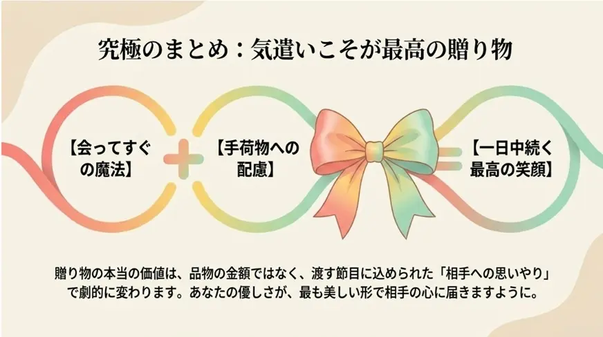 会ってすぐ渡すタイミングのまとめ