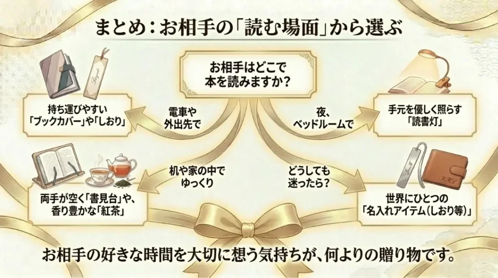 本好きの女性へのプレゼント選びの総括