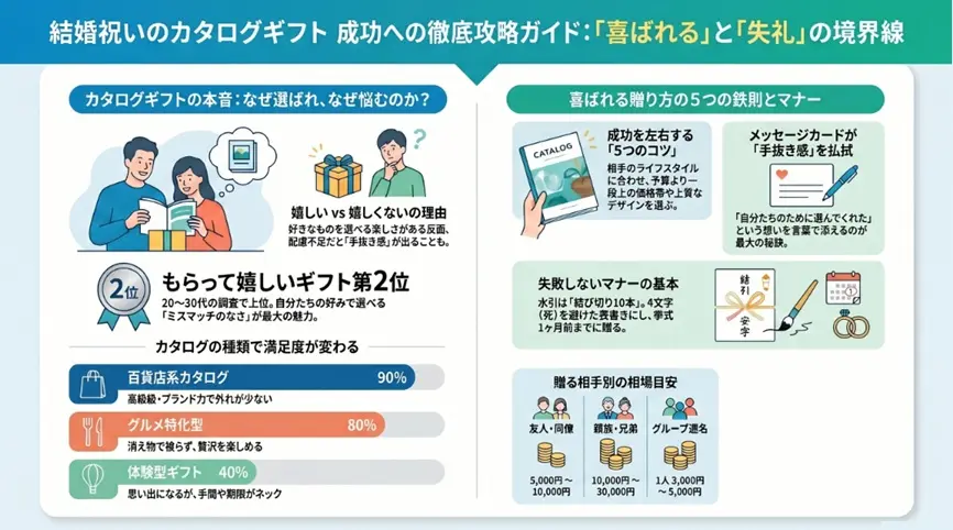 結婚祝いのカタログギフトは嬉しい?失礼との声の真相を徹底解説