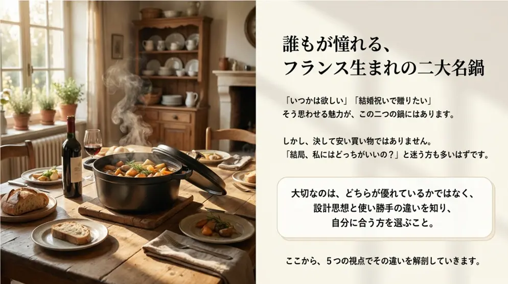ル・クルーゼとストウブの違いを徹底比較