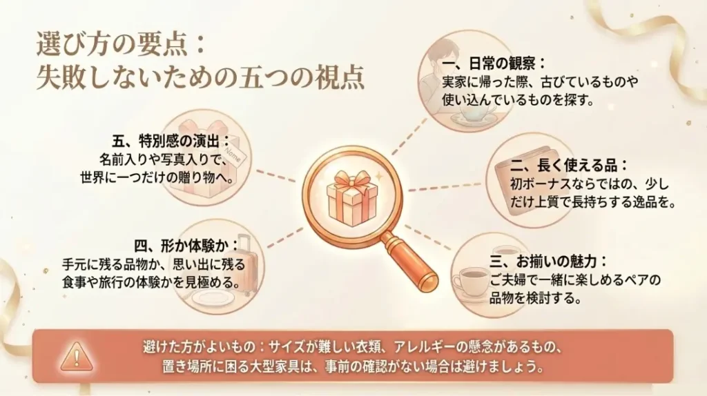 失敗しないプレゼント選び5つのポイント