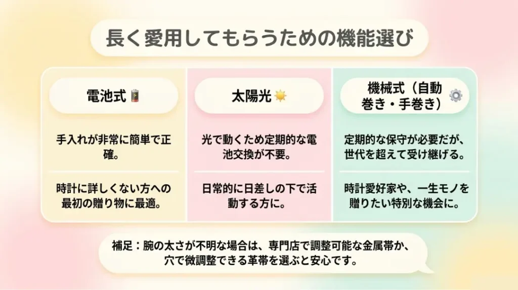 長く愛用してもらうための機能選び