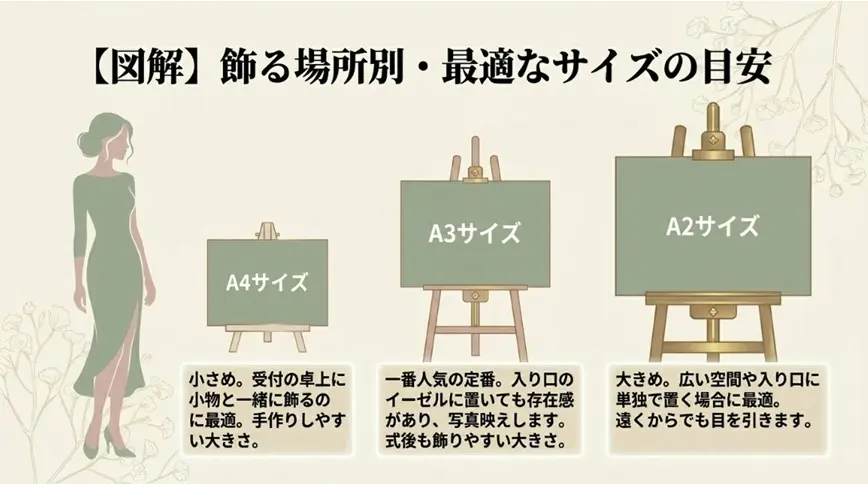 サイズの決め方と式後の活用