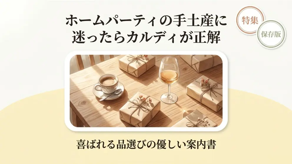 ホームパーティの手土産に迷ったらカルディが正解