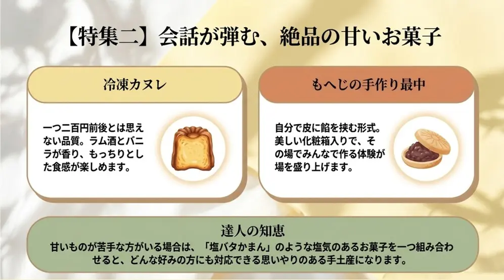手土産に人気のお菓子やスイーツ