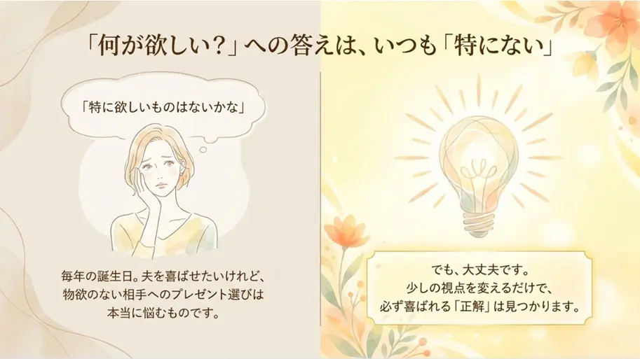 物欲がない・ネタ切れの旦那でも思いつくヒント