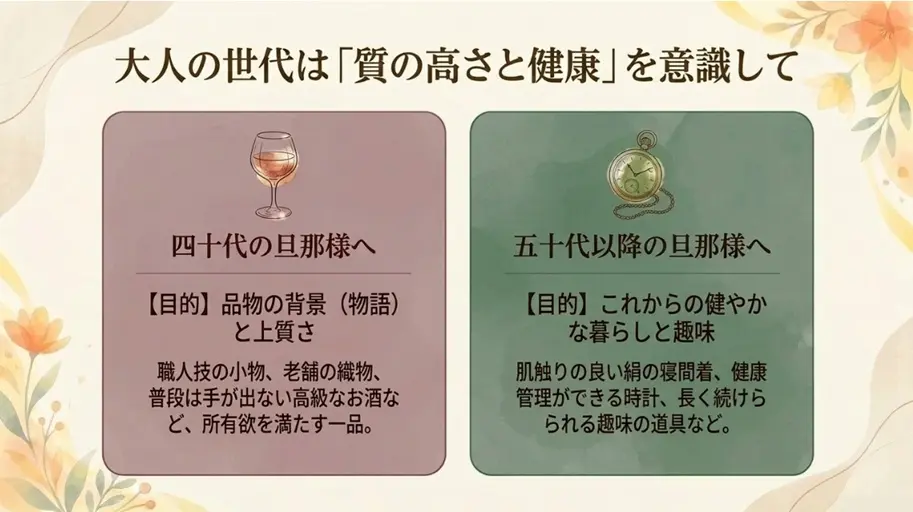 40代50代の旦那に贈る上質で長く使えるもの