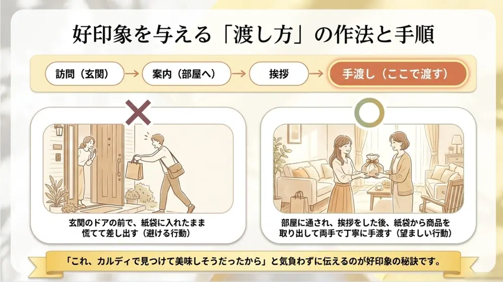 好印象を与える渡し方のマナー