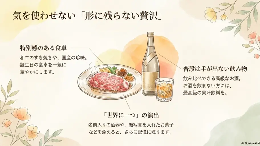 気持ちが伝わる消えもの・消耗品のグルメやお酒