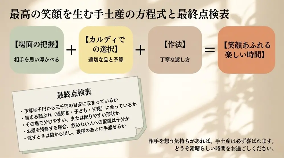 失敗しないカルディ手土産・最終チェックリスト