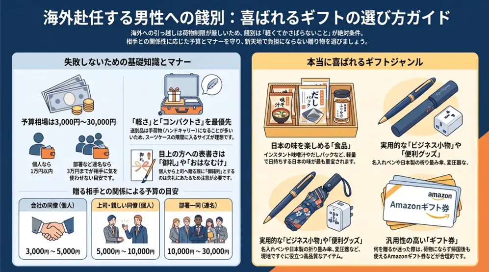 海外赴任のプレゼントで男性が喜ぶ餞別