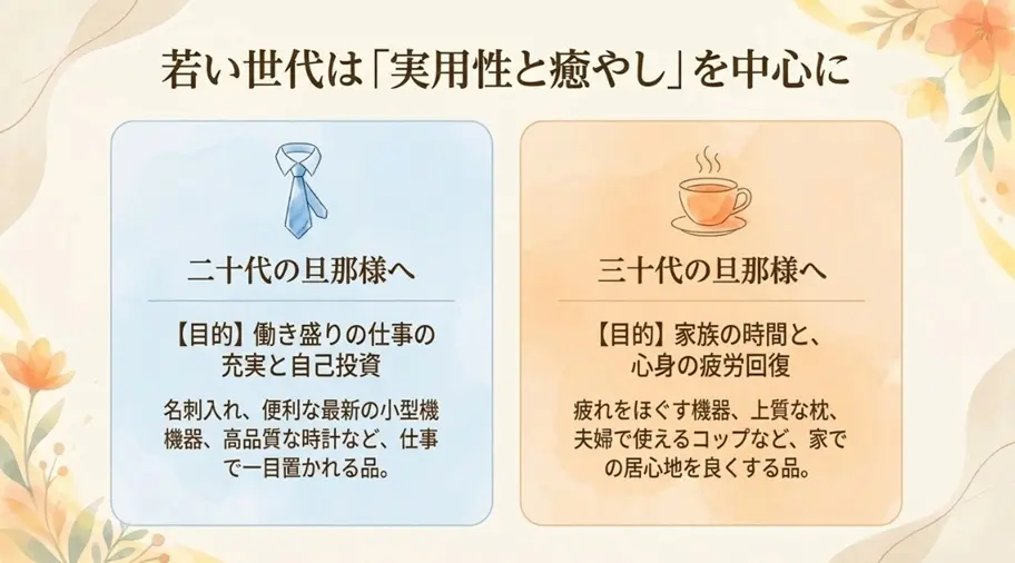 20代30代の旦那が実用的で喜ぶ贈り物