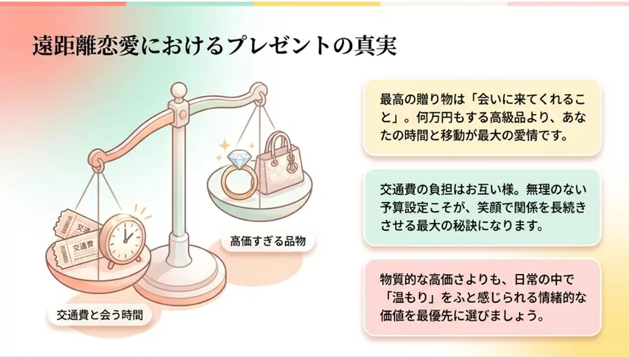 遠距離の彼女へのプレゼントの選び方