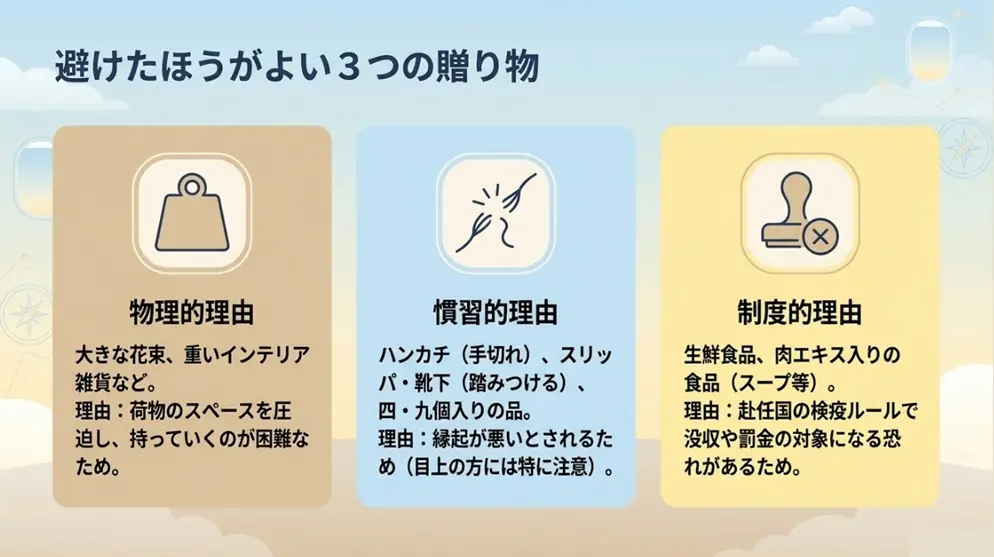 避けたい縁起の悪い贈り物