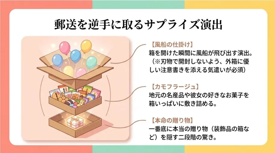 郵送を活用したサプライズの仕掛け方